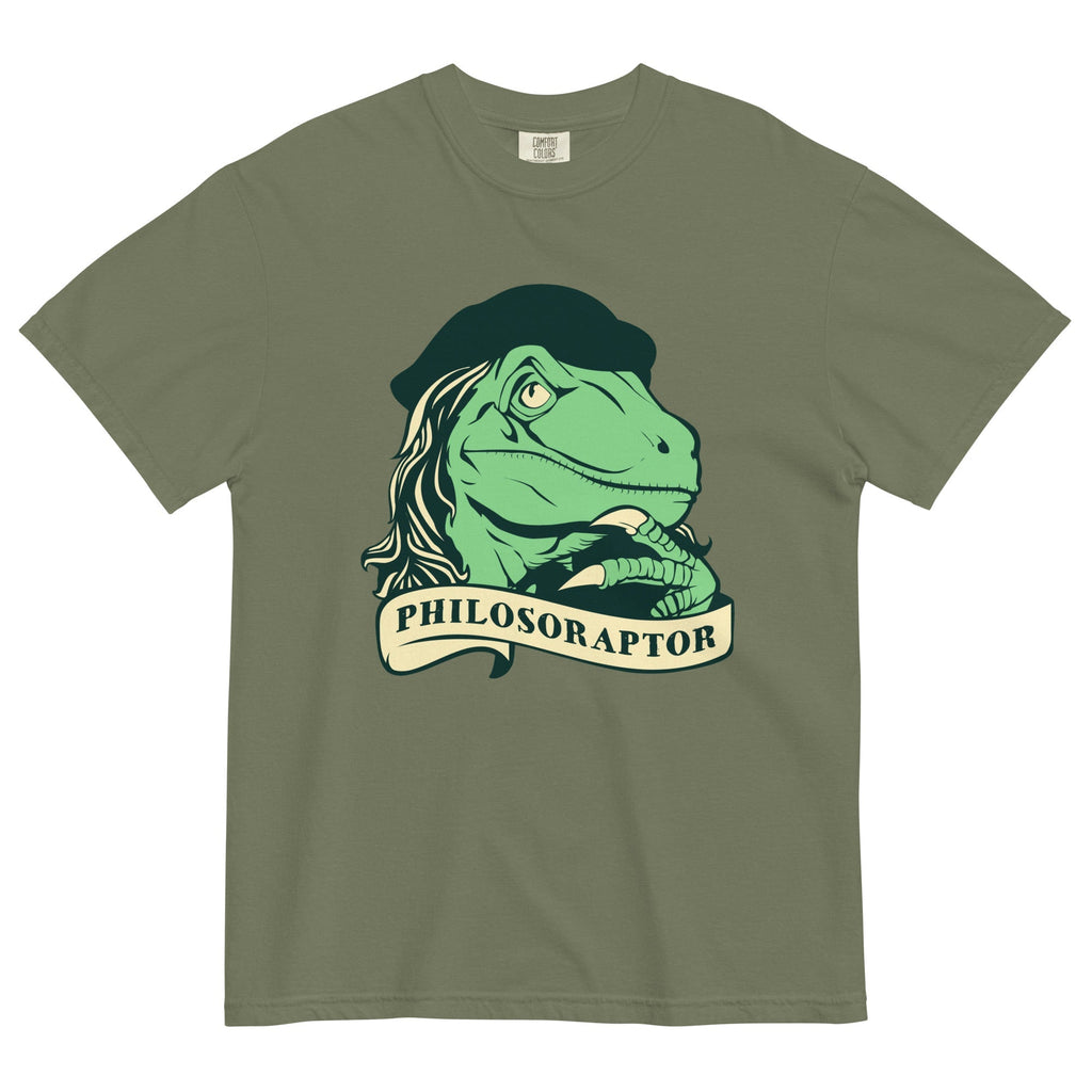 Philosoraptor Men's Relaxed Fit - Adult & Kids T-Shirts, Sweatshirts & Hoodies apparel design preview 1