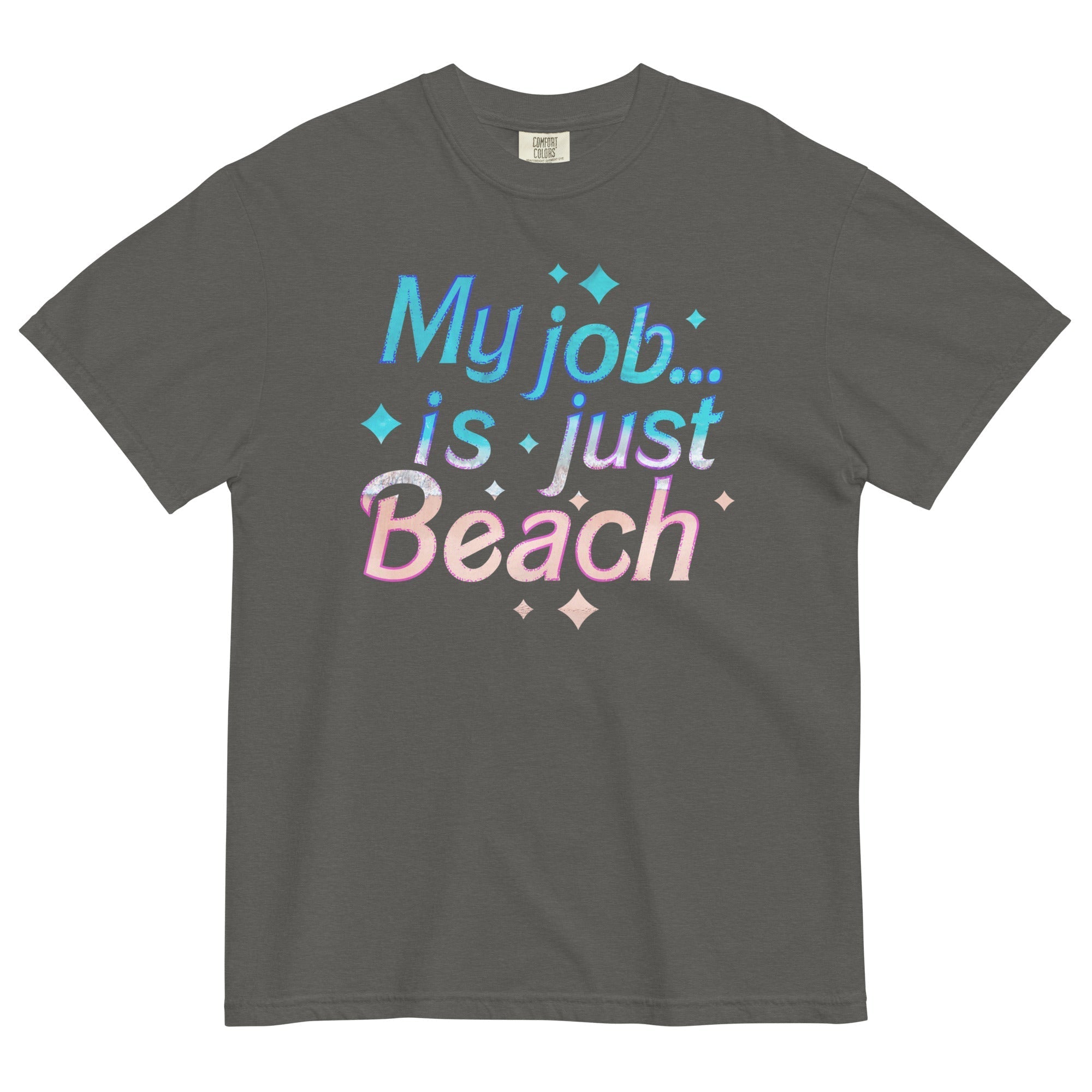 My Job Is Just Beach Men's Relaxed Fit - Adult & Kids T-Shirts, Sweatshirts & Hoodies apparel design preview 1