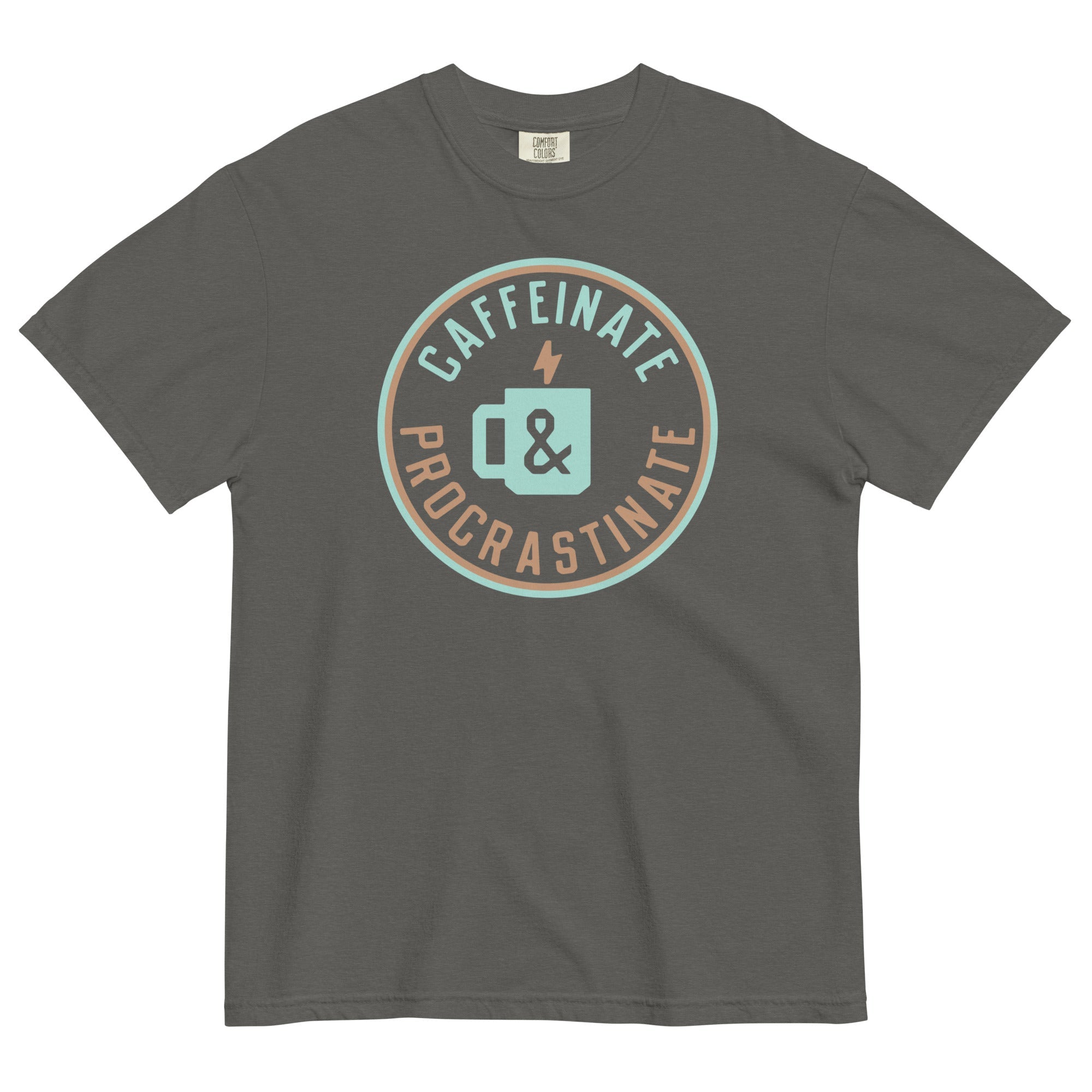 Caffeinate And Procrastinate Men's Relaxed Fit - Adult & Kids T-Shirts, Sweatshirts & Hoodies apparel design preview 1