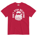 Don't Stop Believing Santa Men's Relaxed Fit - Adult & Kids T-Shirts, Sweatshirts & Hoodies apparel design preview 1