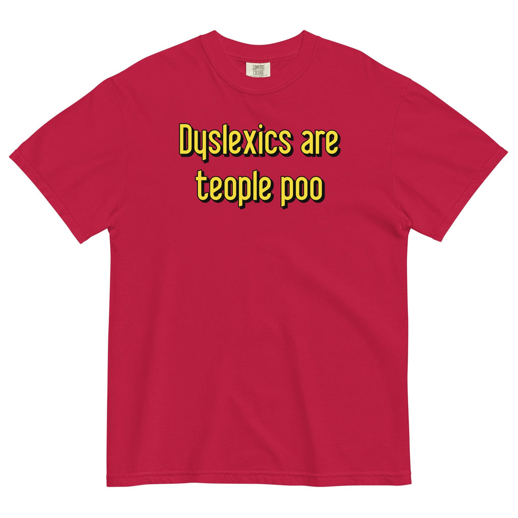 Dyslexics are teople poo Men's Relaxed Fit - Adult & Kids T-Shirts, Sweatshirts & Hoodies apparel design preview 1