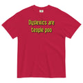 Dyslexics are teople poo Men's Relaxed Fit - Adult & Kids T-Shirts, Sweatshirts & Hoodies apparel design preview 1