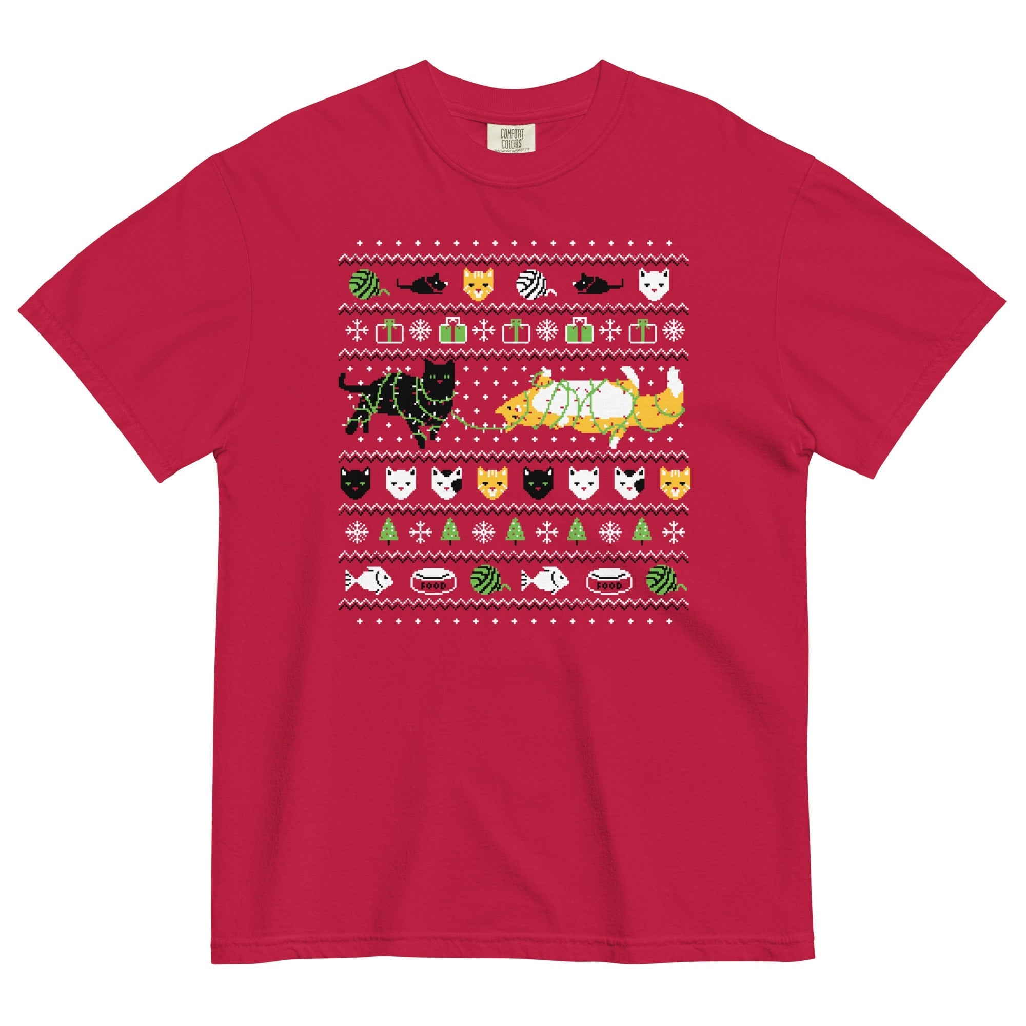 Ugly Cat Sweater Men's Relaxed Fit - Adult & Kids T-Shirts, Sweatshirts & Hoodies apparel design preview 1