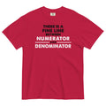 There Is A Fine Line Between Numerator And - Adult & Kids T-Shirts, Sweatshirts & Hoodies apparel design preview 1