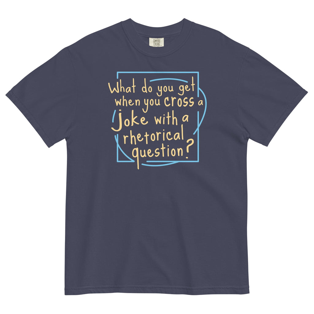 When You Cross A Joke With Rhetorical Question? Men's - Adult & Kids T-Shirts, Sweatshirts & Hoodies apparel design preview 1