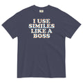 I Use Similes Like A Boss Men's Relaxed Fit - Adult & Kids T-Shirts, Sweatshirts & Hoodies apparel design preview 1
