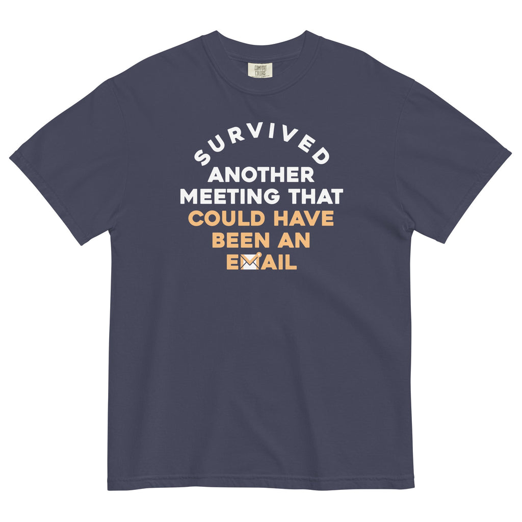 Survived Another Meeting Men's Relaxed Fit - Adult & Kids T-Shirts, Sweatshirts & Hoodies apparel design preview 1