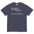 Dear Algebra, Stop Asking Us To Find Your X Men's - Adult & Kids T-Shirts, Sweatshirts & Hoodies apparel design preview 1