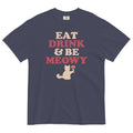Eat Drink Be Meowy Men's Relaxed Fit - Adult & Kids T-Shirts, Sweatshirts & Hoodies apparel design preview 1