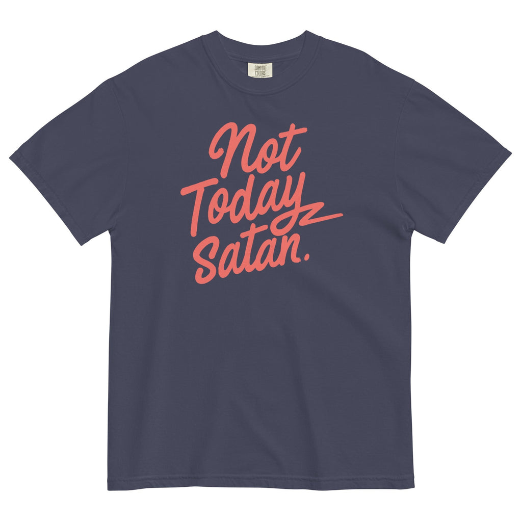 Not Today Satan Men's Relaxed Fit - Adult & Kids T-Shirts, Sweatshirts & Hoodies apparel design preview 1