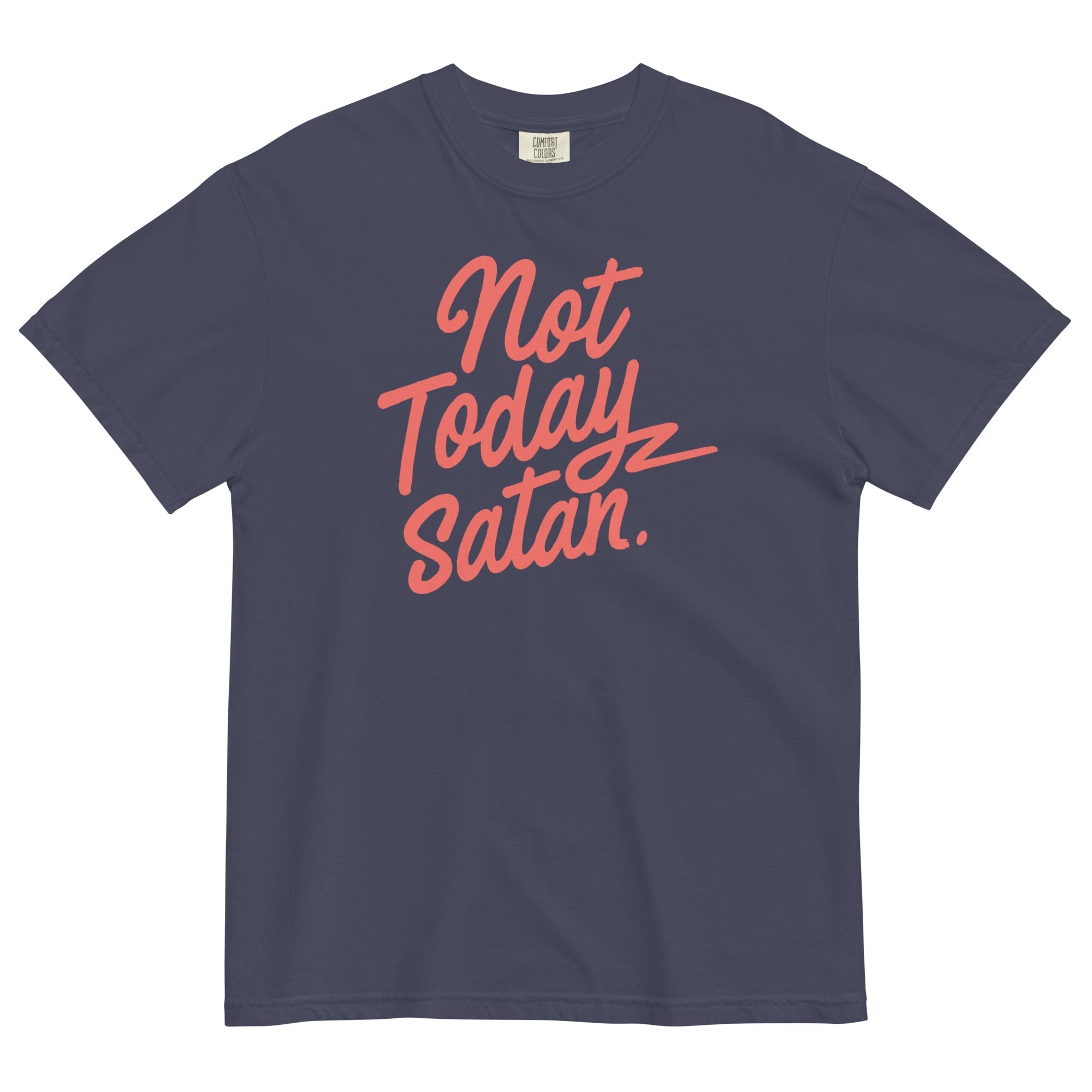 Not Today Satan Men's Relaxed Fit - Adult & Kids T-Shirts, Sweatshirts & Hoodies apparel design preview 1