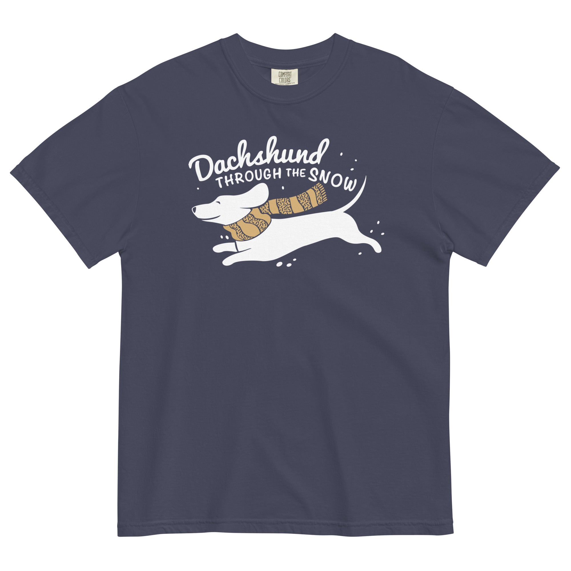 Dachshund Through The Snow Men's Relaxed Fit - Adult & Kids T-Shirts, Sweatshirts & Hoodies apparel design preview 1