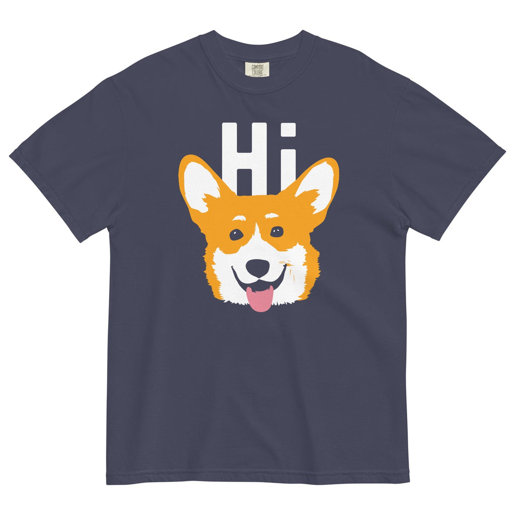 Hi Corgi Men's Relaxed Fit - Adult & Kids T-Shirts, Sweatshirts & Hoodies apparel design preview 1