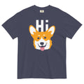 Hi Corgi Men's Relaxed Fit - Adult & Kids T-Shirts, Sweatshirts & Hoodies apparel design preview 1