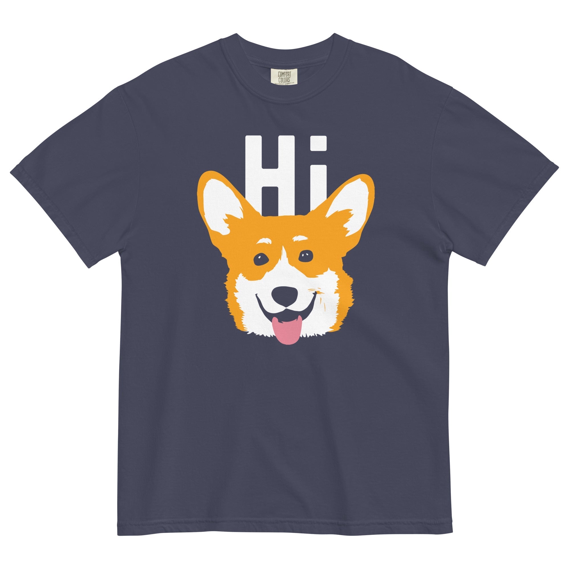 Hi Corgi Men's Relaxed Fit - Adult & Kids T-Shirts, Sweatshirts & Hoodies apparel design preview 1