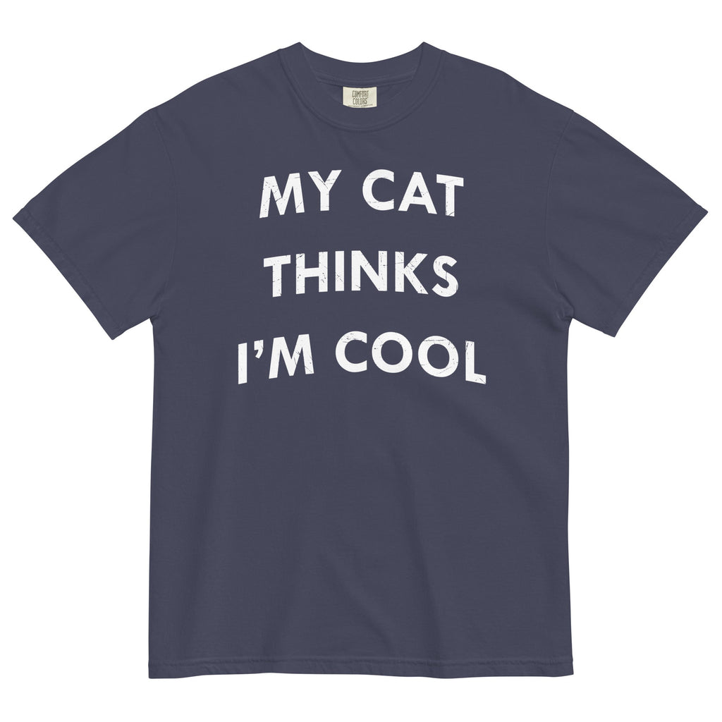 My Cat Thinks I'm Cool Men's Relaxed Fit - Adult & Kids T-Shirts, Sweatshirts & Hoodies apparel design preview 1