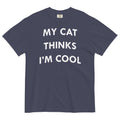 My Cat Thinks I'm Cool Men's Relaxed Fit - Adult & Kids T-Shirts, Sweatshirts & Hoodies apparel design preview 1