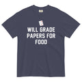 Will Grade Papers For Food Men's Relaxed Fit - Adult & Kids T-Shirts, Sweatshirts & Hoodies apparel design preview 1
