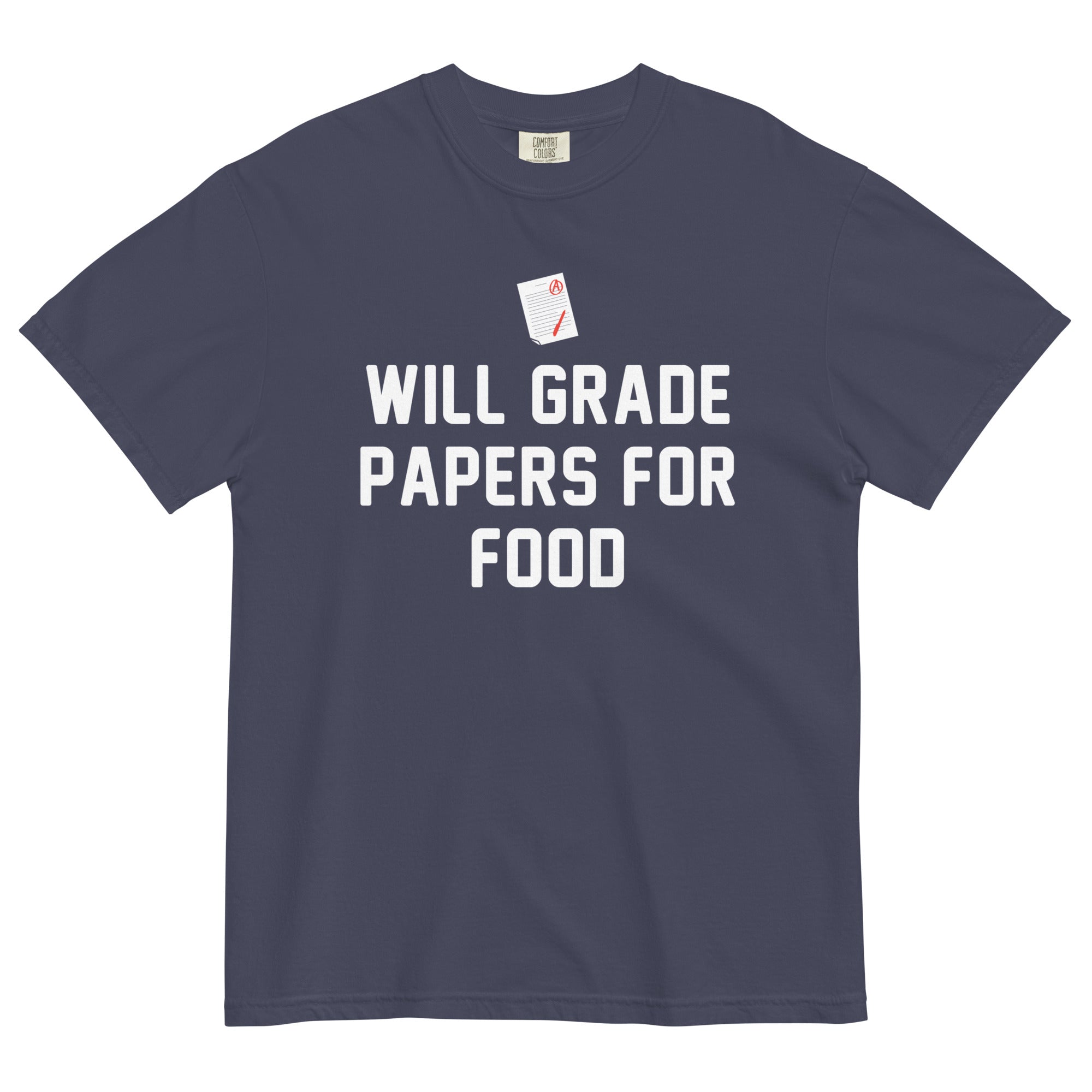 Will Grade Papers For Food Men's Relaxed Fit - Adult & Kids T-Shirts, Sweatshirts & Hoodies apparel design preview 1