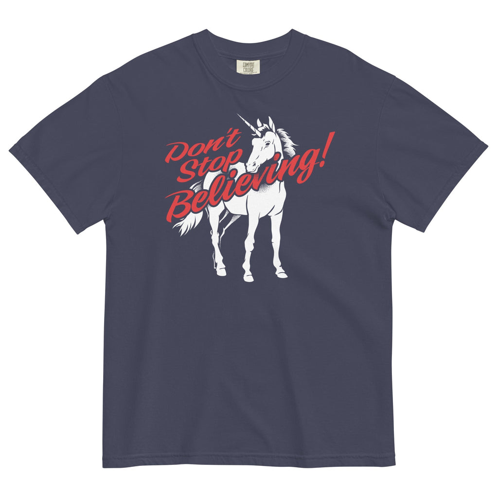 Don't Stop Believing Unicorn Men's Relaxed Fit - Adult & Kids T-Shirts, Sweatshirts & Hoodies apparel design preview 1