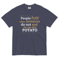 Sentences That End In Potato Men's Relaxed Fit - Adult & Kids T-Shirts, Sweatshirts & Hoodies apparel design preview 1