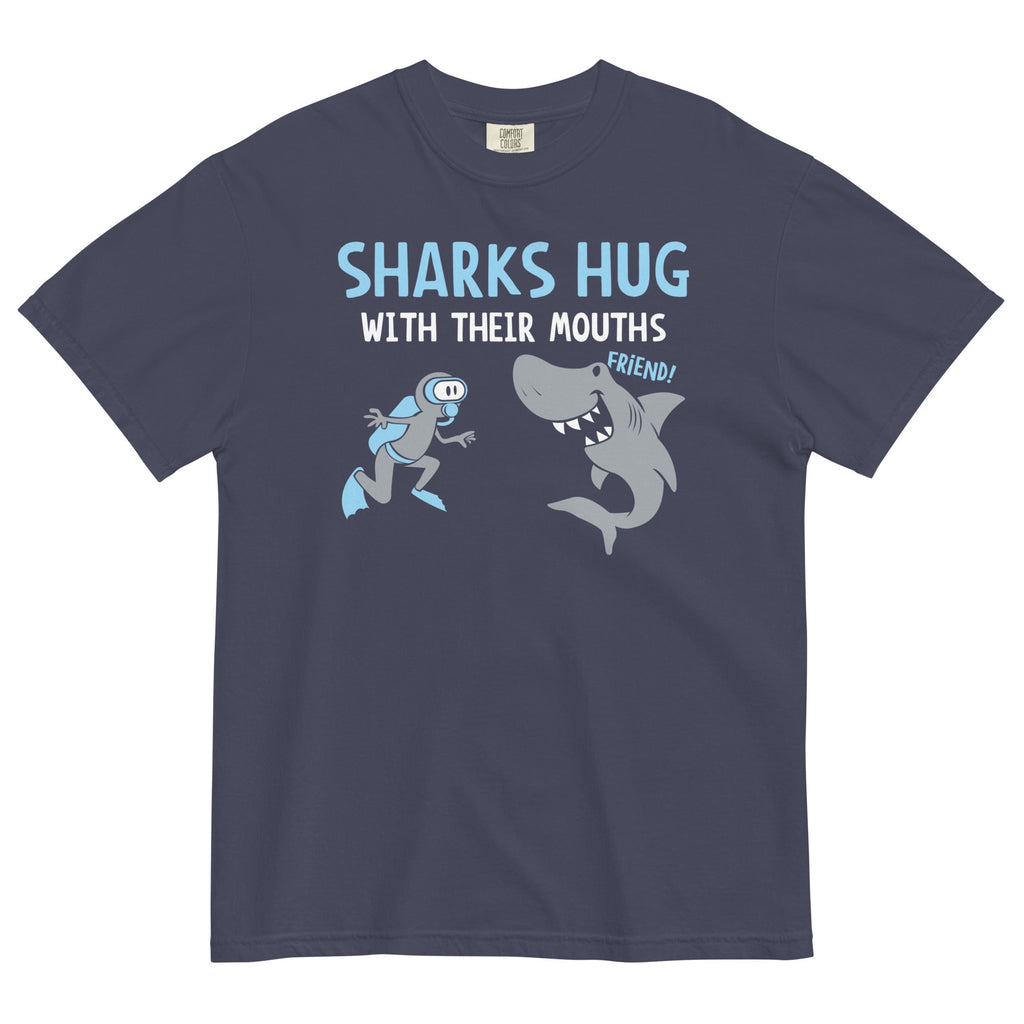 Sharks Hug With Their Mouths Men's Relaxed Fit - Adult & Kids T-Shirts, Sweatshirts & Hoodies apparel design preview 1