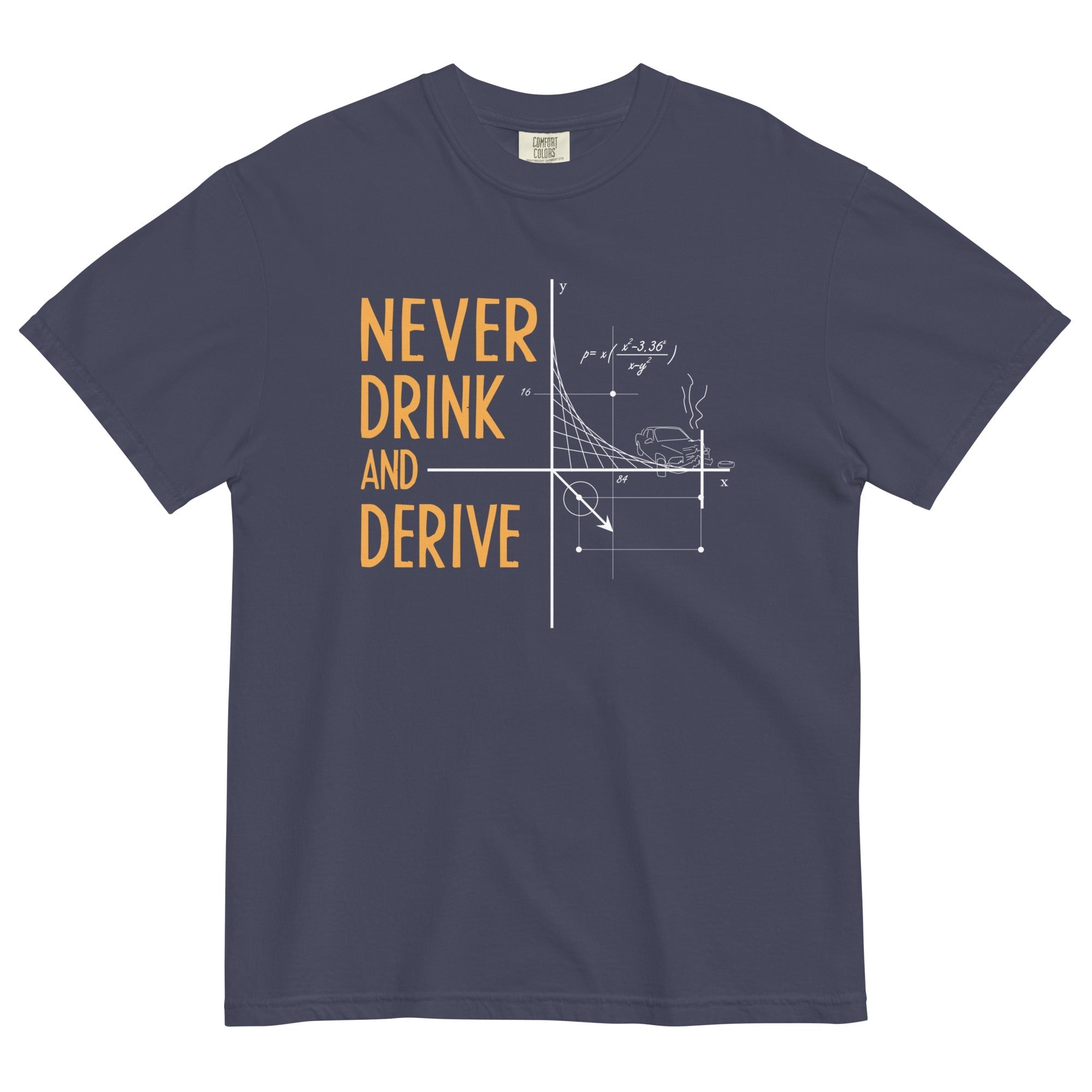 Never Drink and Derive Men's Relaxed Fit - Adult & Kids T-Shirts, Sweatshirts & Hoodies apparel design preview 1