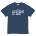 Knock Who's There? The Doctor Men's Relaxed Fit - Adult & Kids T-Shirts, Sweatshirts & Hoodies apparel design preview 1
