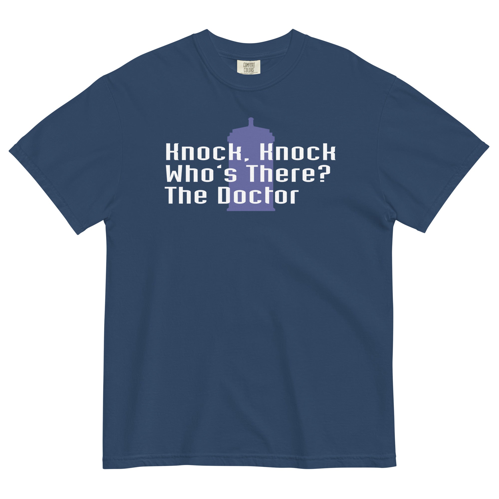 Knock Who's There? The Doctor Men's Relaxed Fit - Adult & Kids T-Shirts, Sweatshirts & Hoodies apparel design preview 1