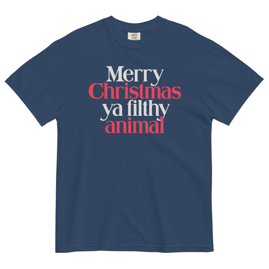 Merry Christmas Ya Filthy Animal Men's Relaxed Fit - Adult & Kids T-Shirts, Sweatshirts & Hoodies apparel design preview 1