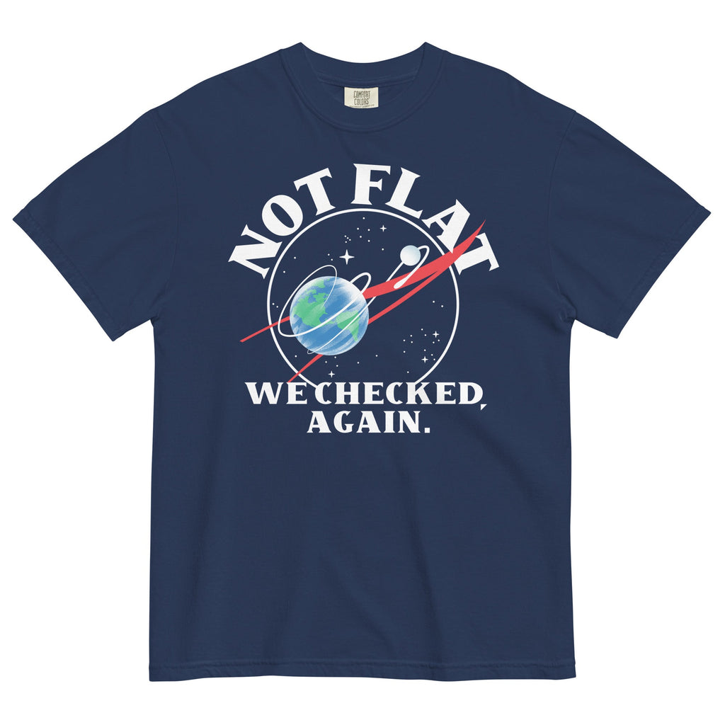 Not Flat We Checked Again Men's Relaxed Fit - Adult & Kids T-Shirts, Sweatshirts & Hoodies apparel design preview 1