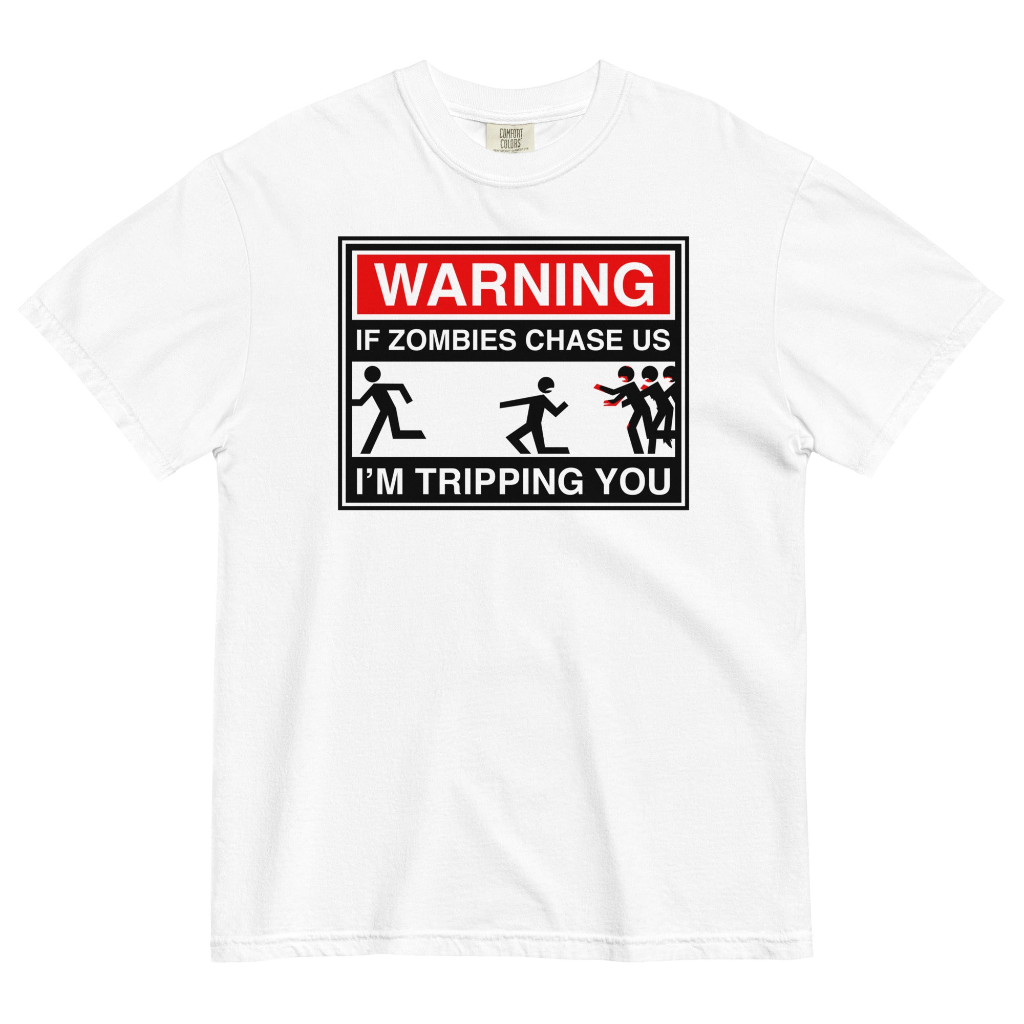 If Zombies Chase Us Men's Relaxed Fit - Adult & Kids T-Shirts, Sweatshirts & Hoodies apparel design preview 1