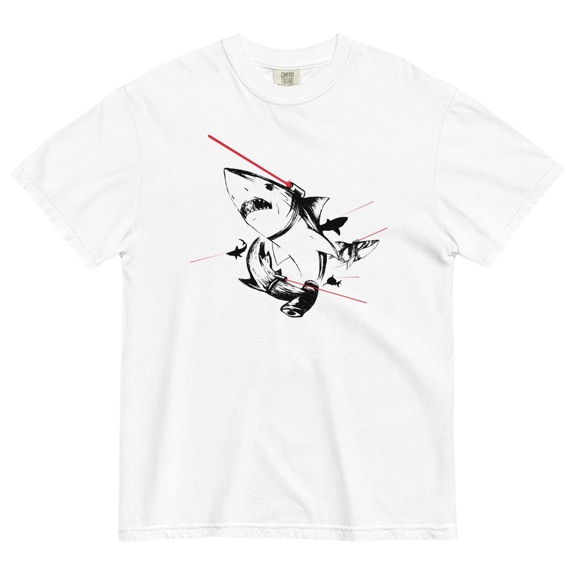 Sharks With Lasers Men's Relaxed Fit - Adult & Kids T-Shirts, Sweatshirts & Hoodies apparel design preview 1