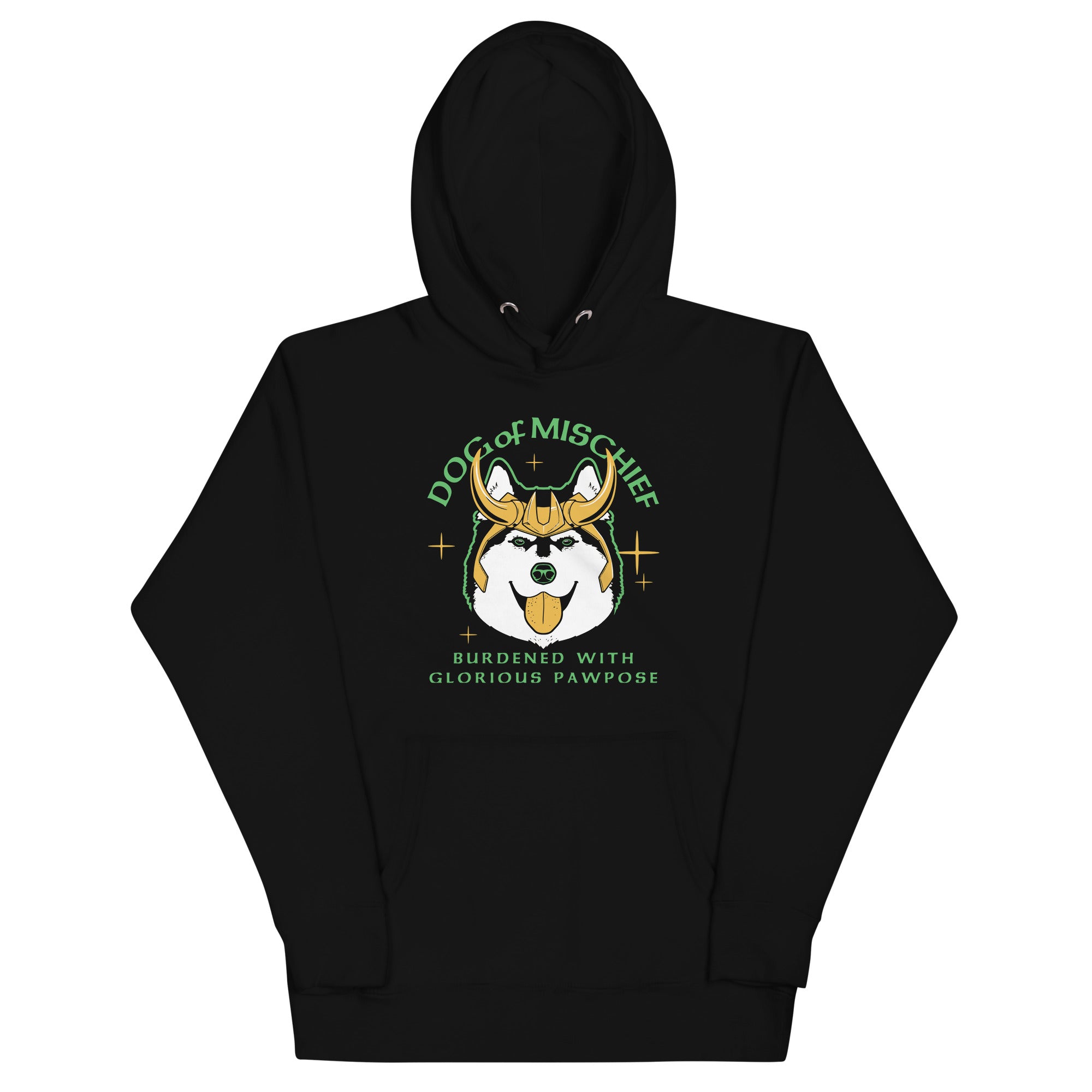 Dog Of Mischief - Adult & Kids T-Shirts, Sweatshirts & Hoodies apparel design preview 1