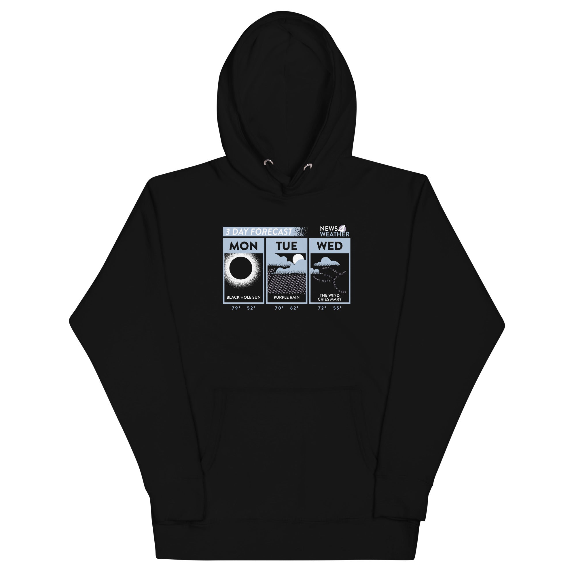 3 Day Forecast - Adult & Kids T-Shirts, Sweatshirts & Hoodies apparel design preview 1