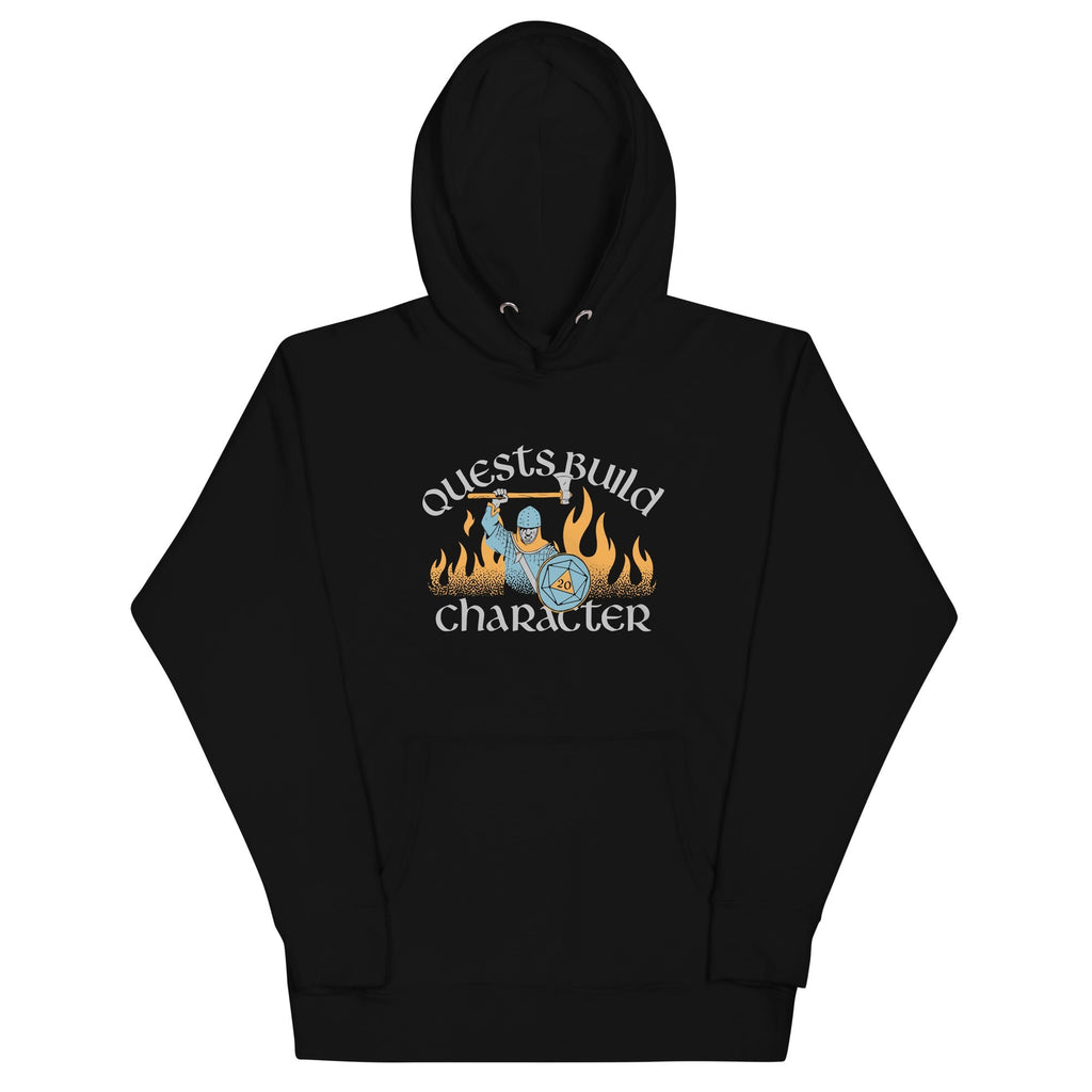 Quests Build Character - Adult & Kids T-Shirts, Sweatshirts & Hoodies apparel design preview 1