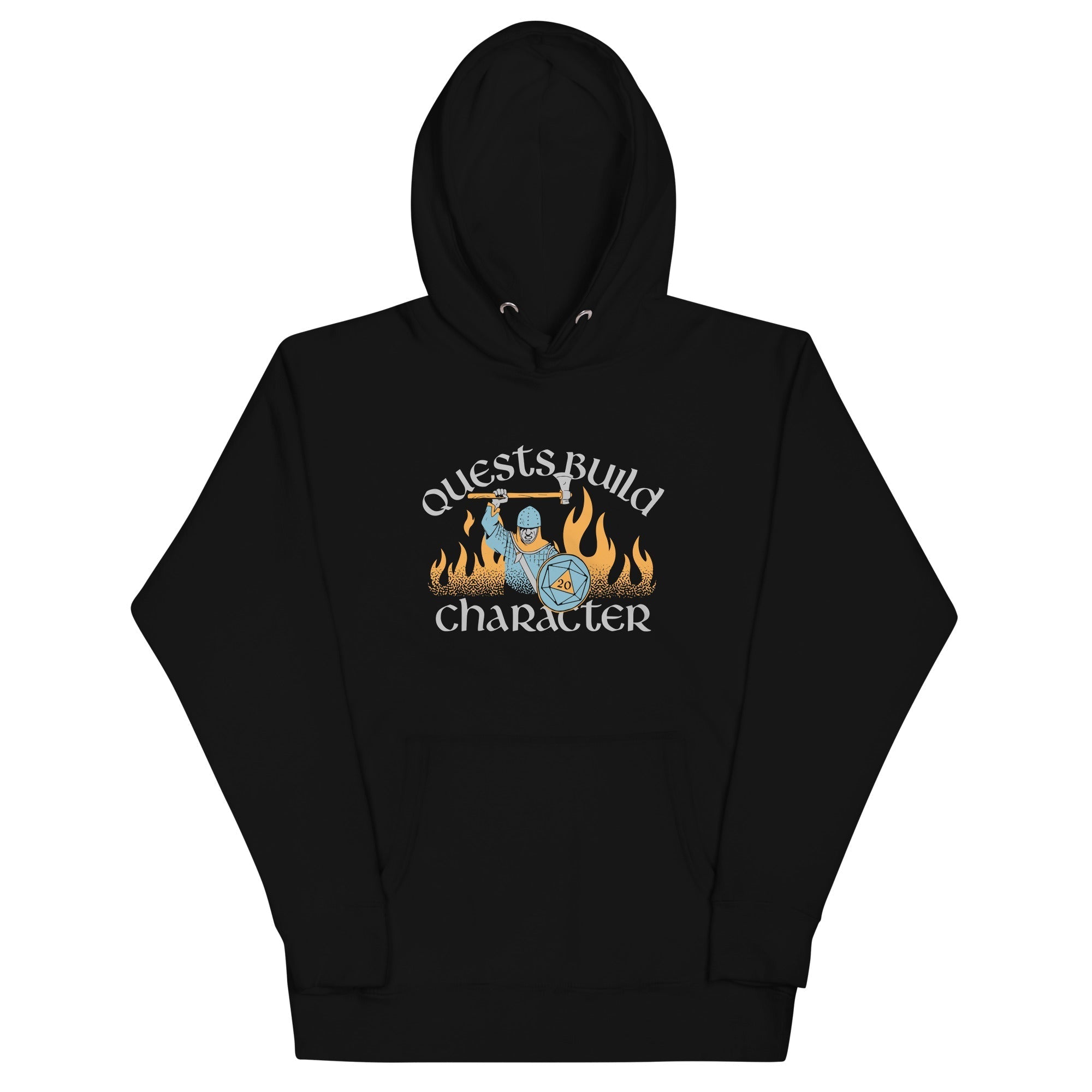 Quests Build Character - Adult & Kids T-Shirts, Sweatshirts & Hoodies apparel design preview 1