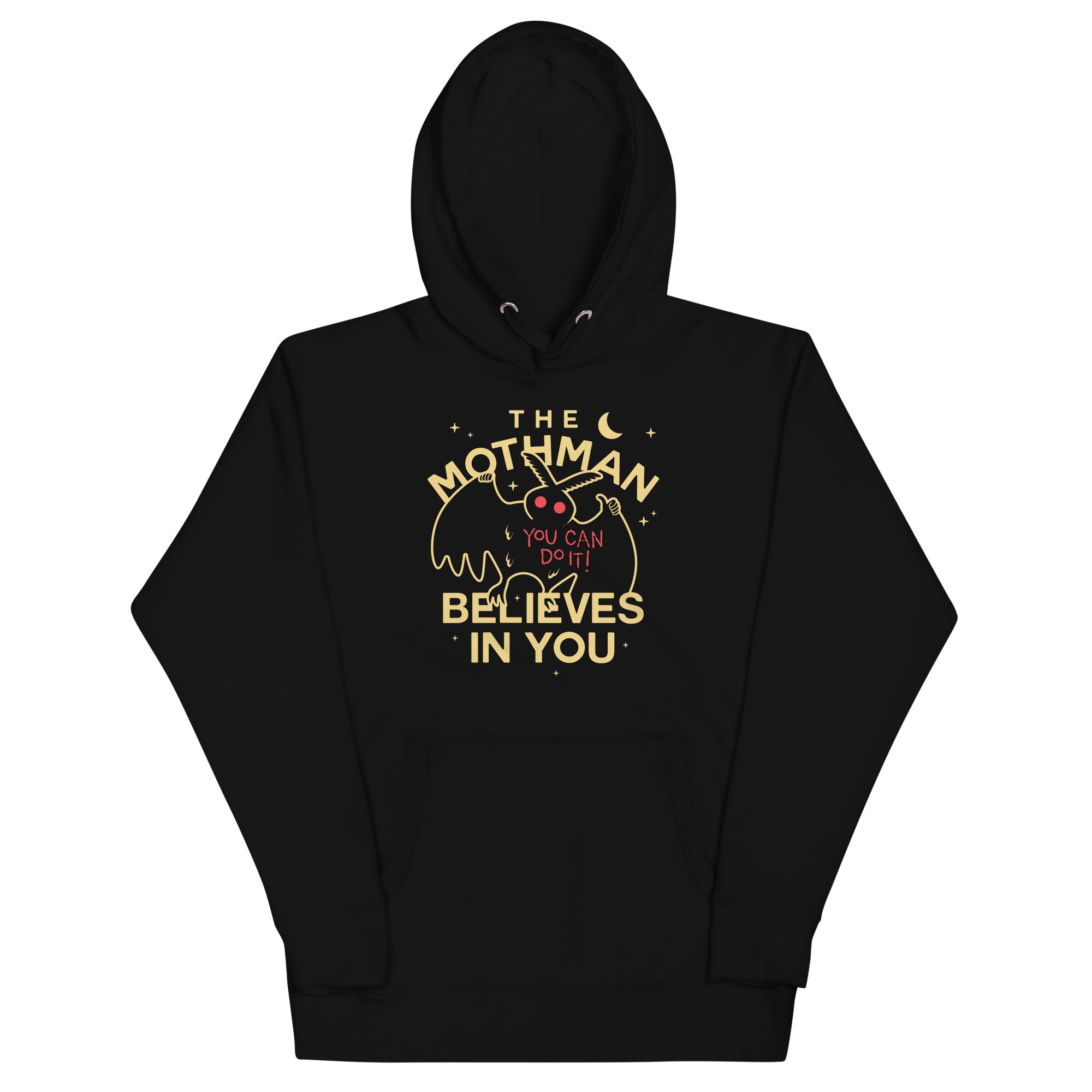 The Mothman Believes In You - Adult & Kids T-Shirts, Sweatshirts & Hoodies apparel design preview 1