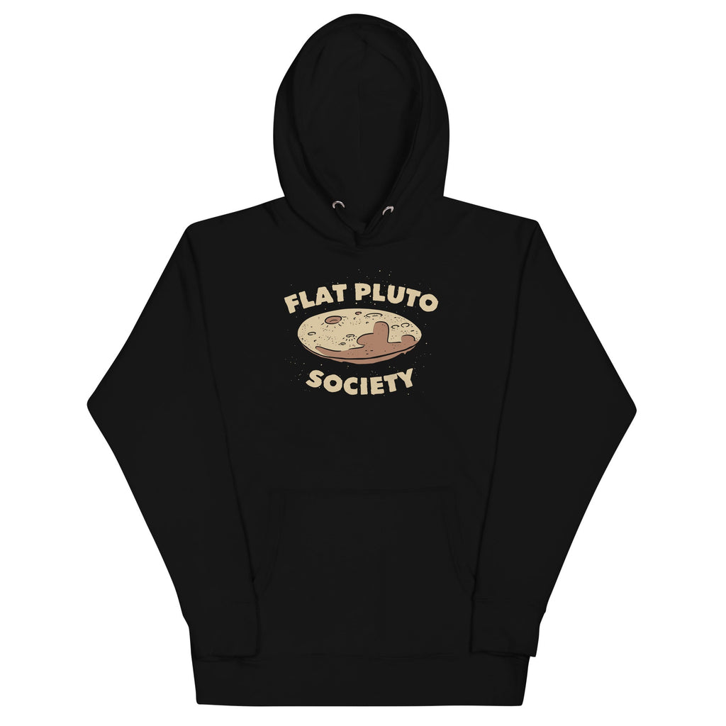Flat Pluto Society - Adult & Kids T-Shirts, Sweatshirts & Hoodies apparel design preview 1