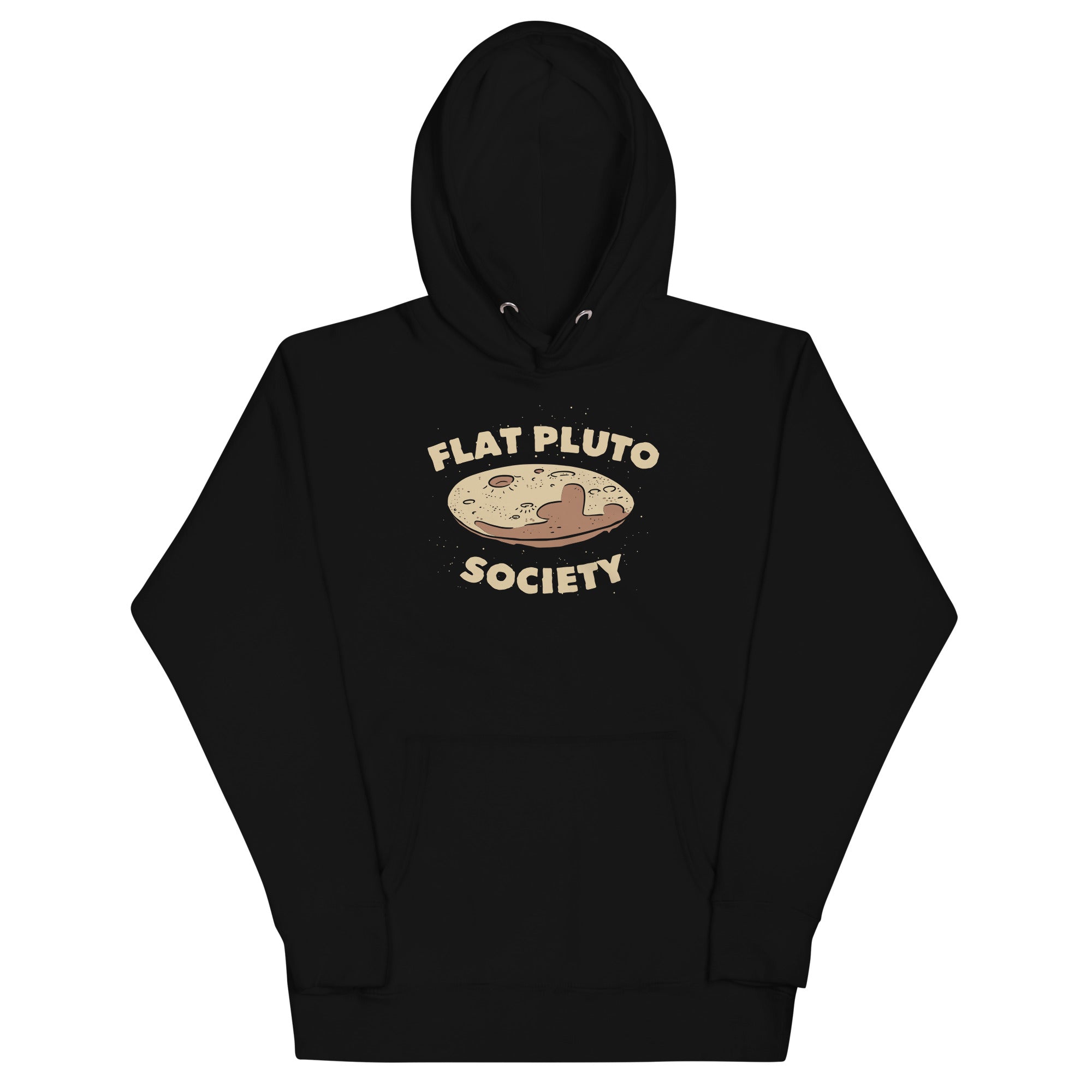 Flat Pluto Society - Adult & Kids T-Shirts, Sweatshirts & Hoodies apparel design preview 1