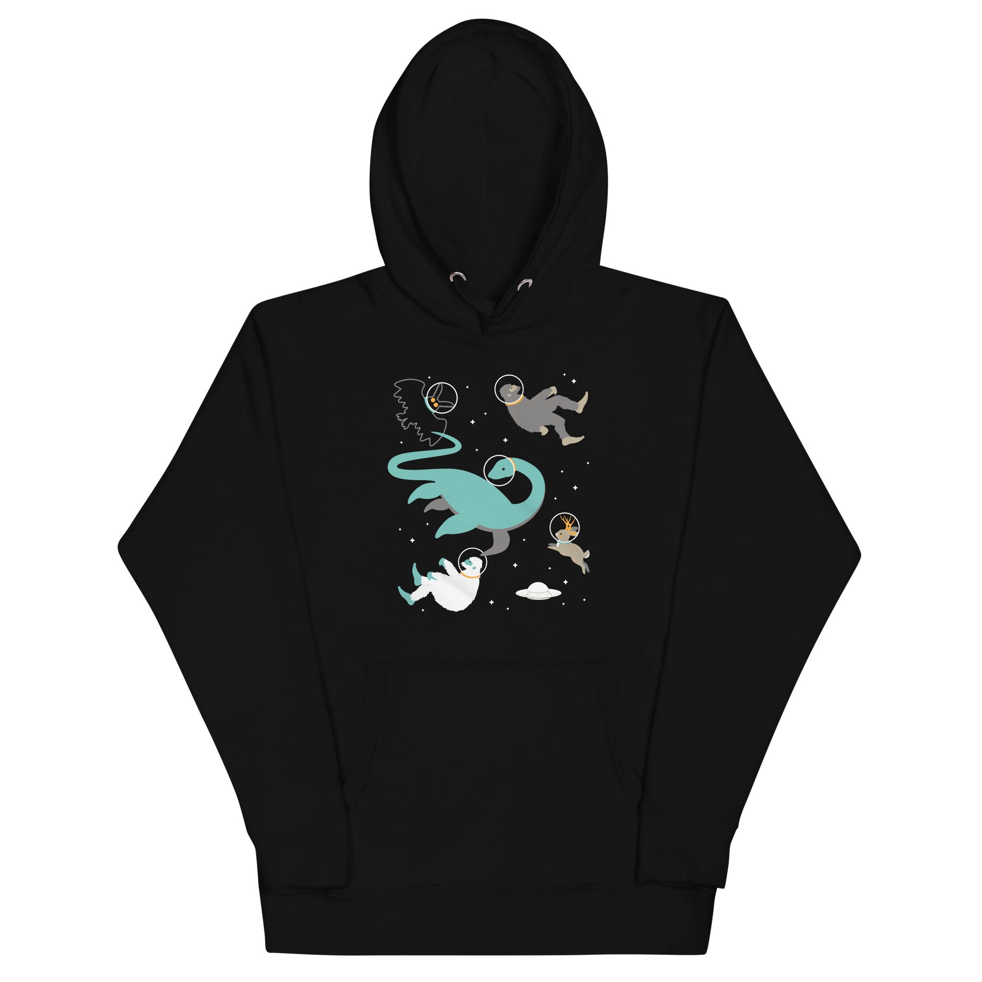 Cryptids In Space - Adult & Kids T-Shirts, Sweatshirts & Hoodies apparel design preview 1
