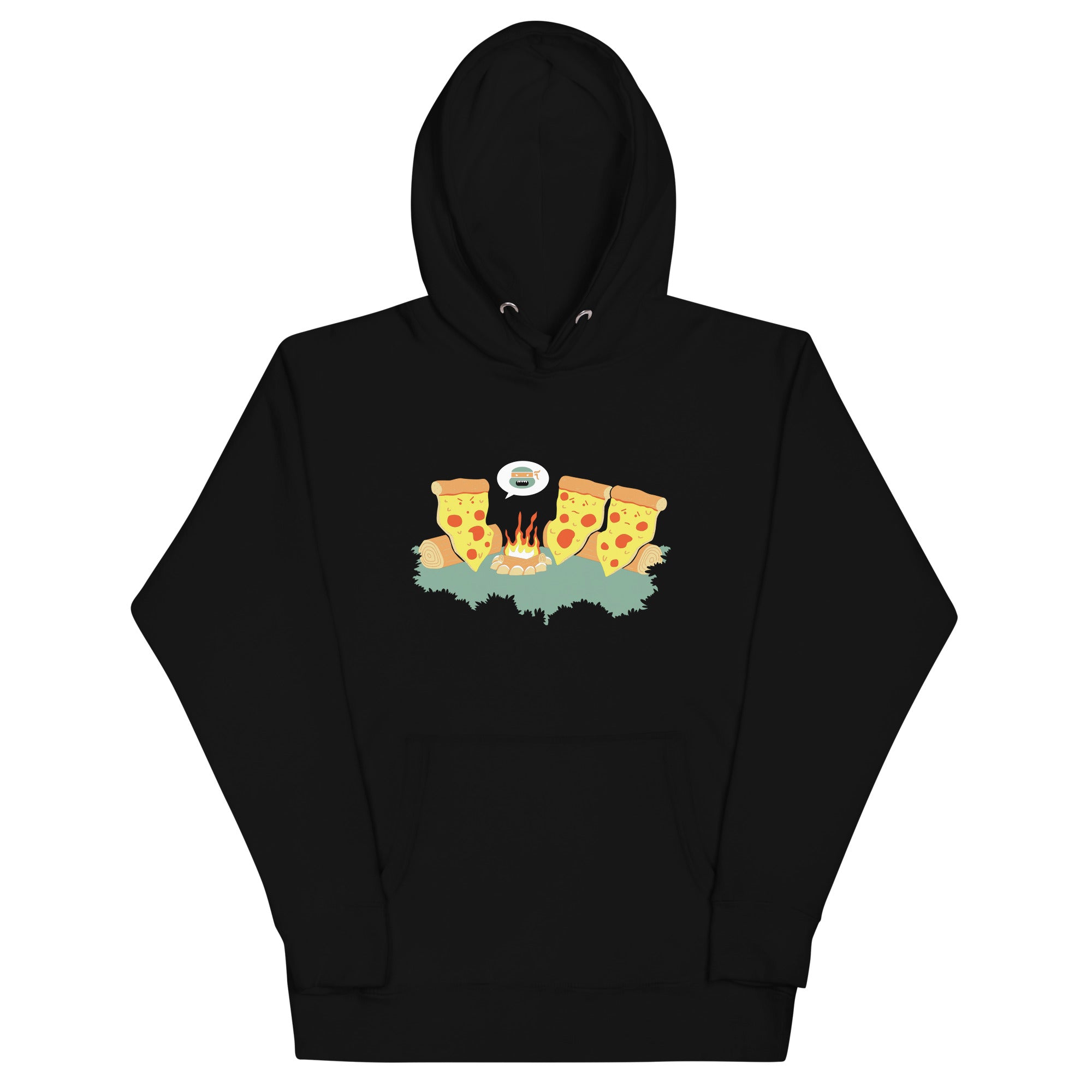 Pizza Campfire Story - Adult & Kids T-Shirts, Sweatshirts & Hoodies apparel design preview 1