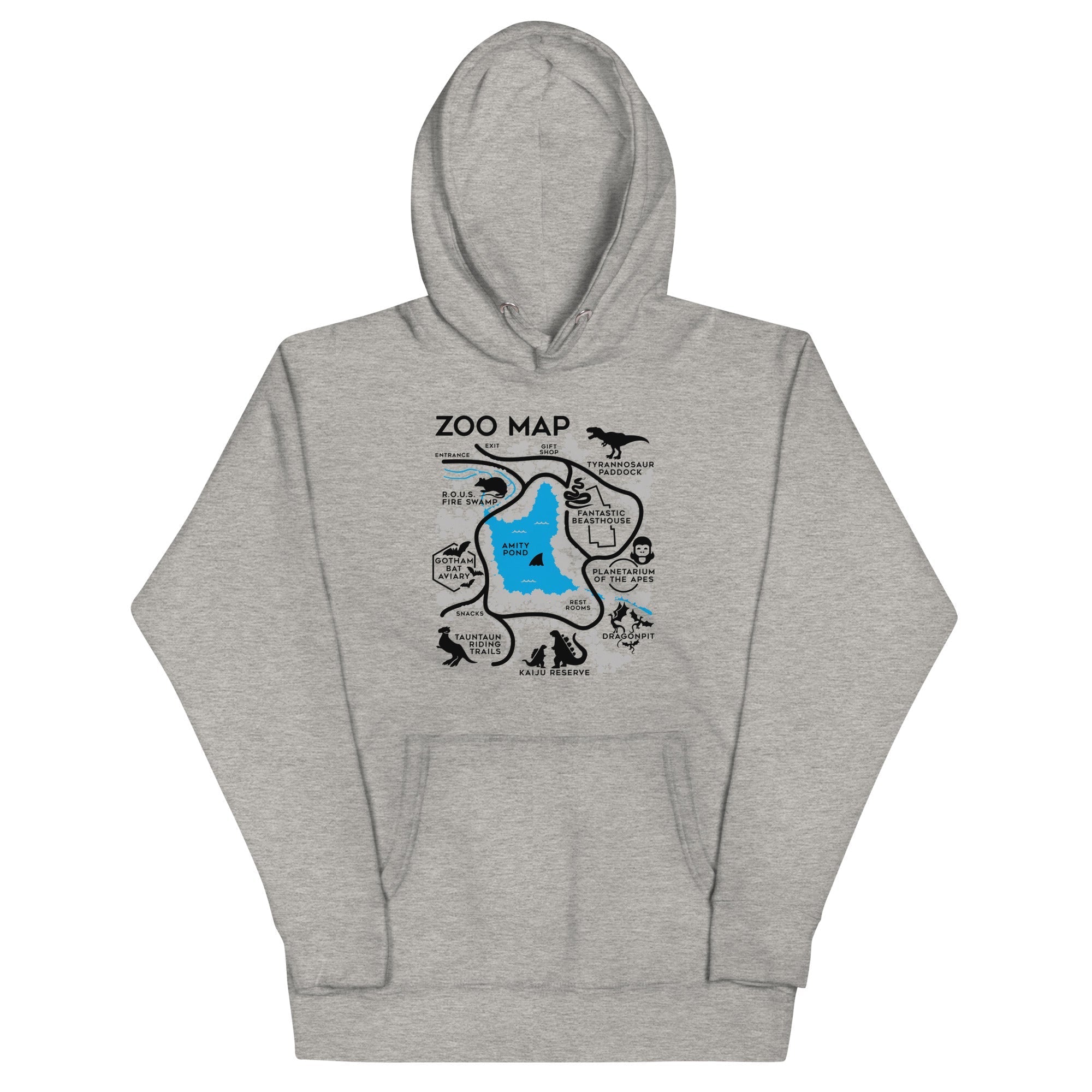 Zoo Map - Adult & Kids T-Shirts, Sweatshirts & Hoodies apparel design preview 1