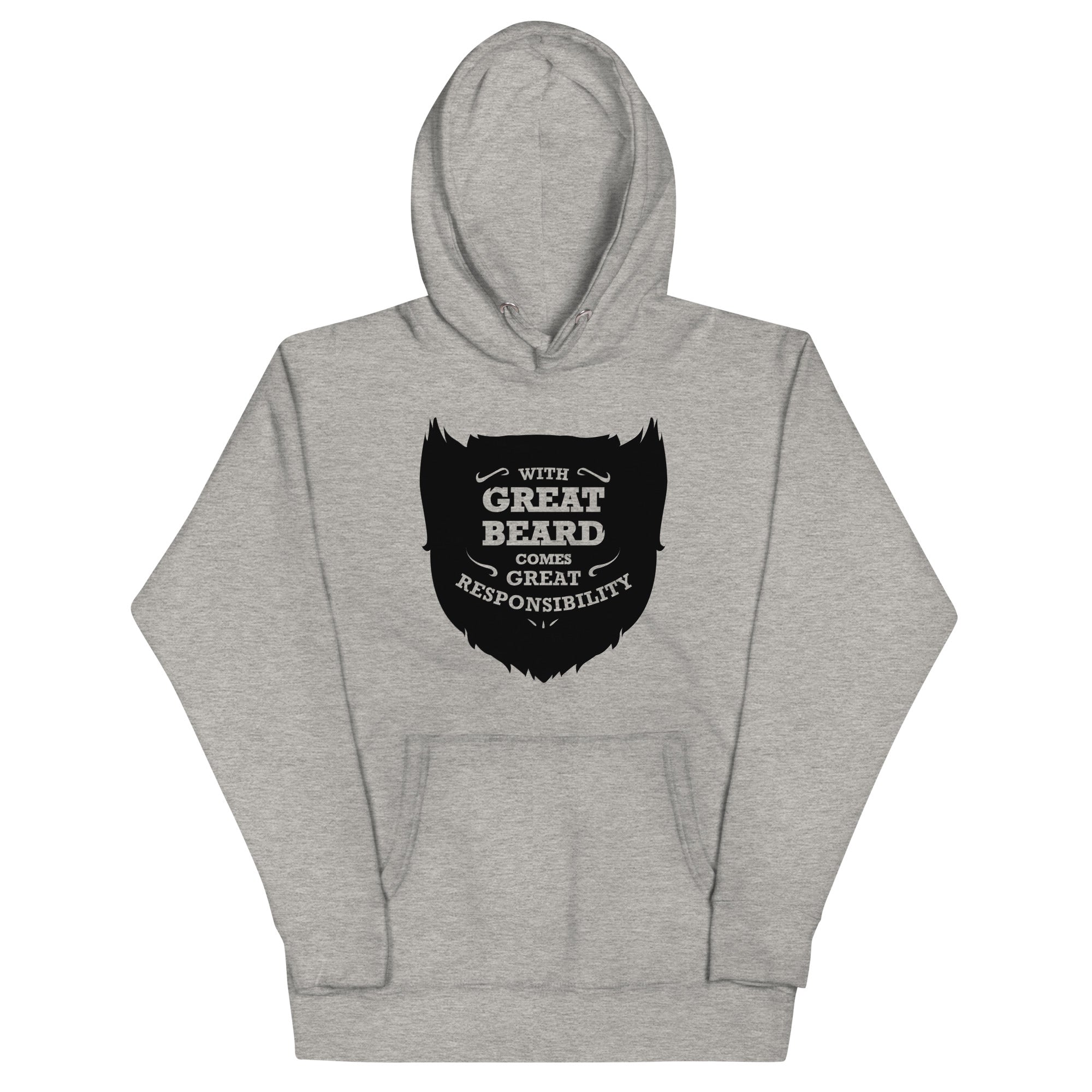 With Great Beard Comes Responsibility - Adult & Kids T-Shirts, Sweatshirts & Hoodies apparel design preview 1
