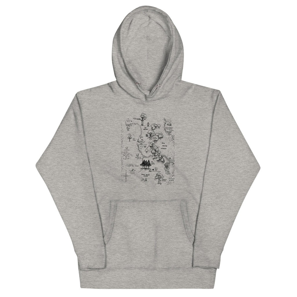 100 Acre Map - Adult & Kids T-Shirts, Sweatshirts & Hoodies apparel design preview 1