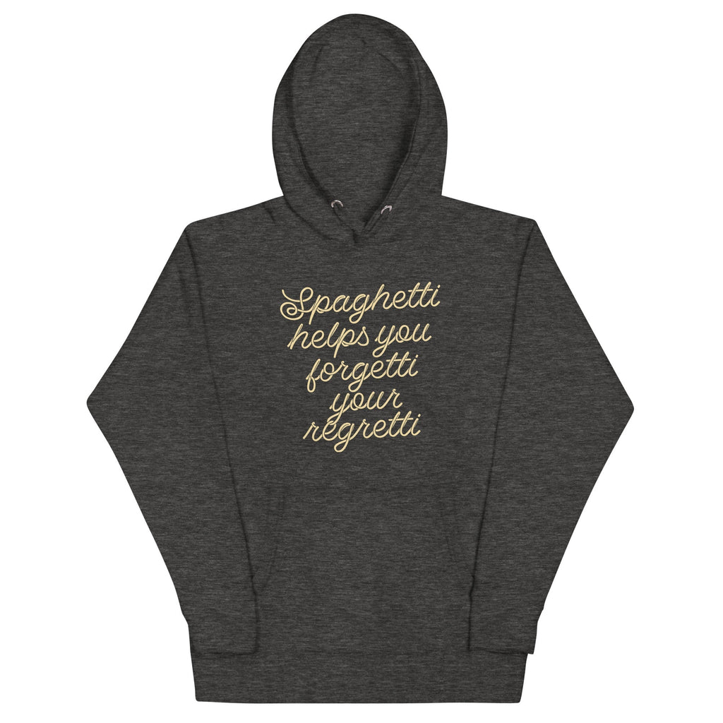 Spaghetti Helps You Forgetti Your Regretti - Adult & Kids T-Shirts, Sweatshirts & Hoodies apparel design preview 1