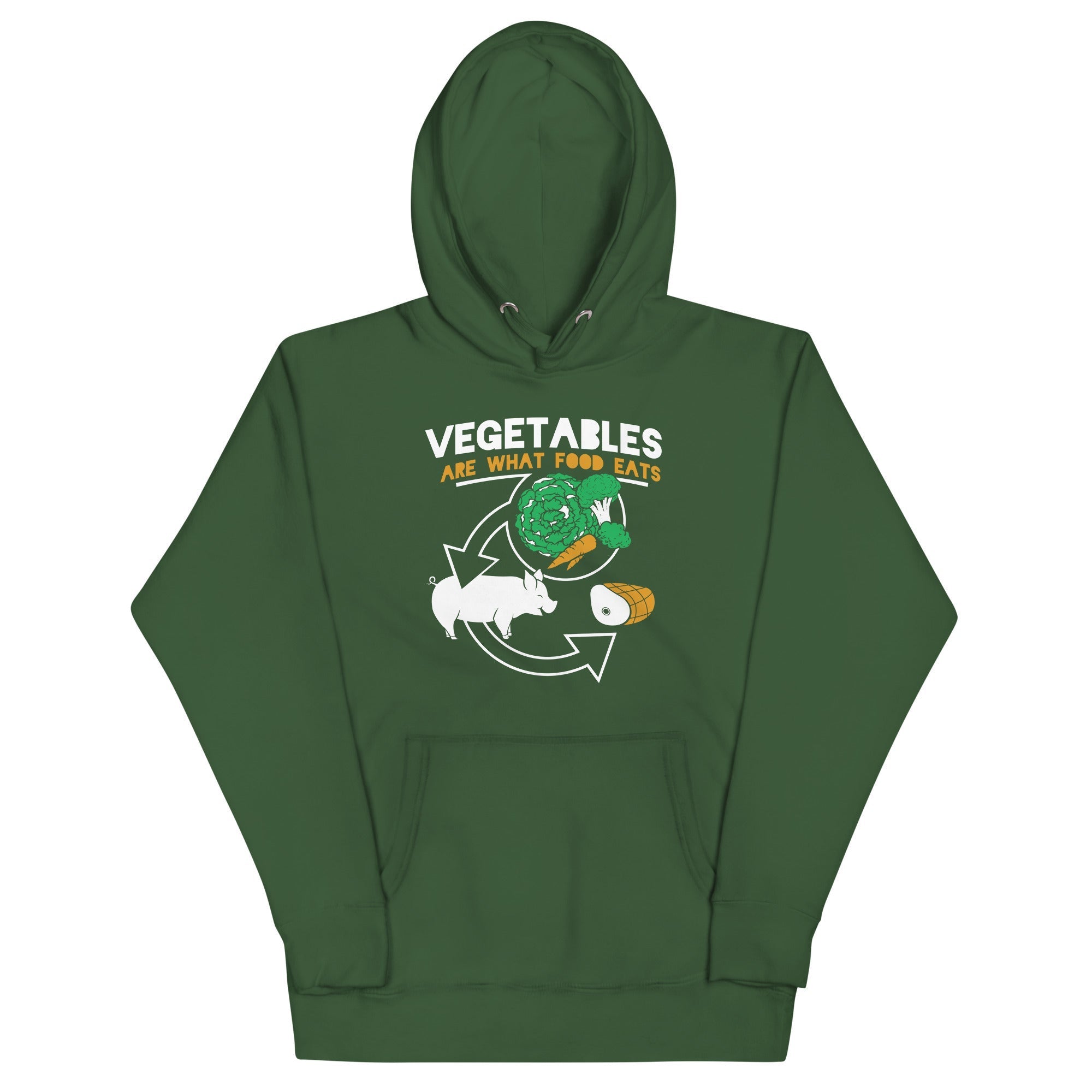 Vegetables Are What Food Eats - Adult & Kids T-Shirts, Sweatshirts & Hoodies apparel design preview 1