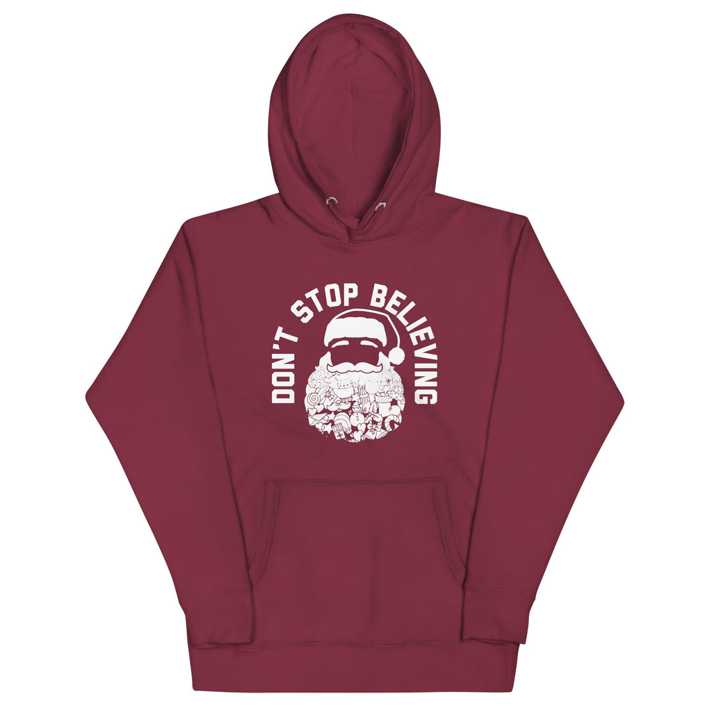 Don't Stop Believing Santa - Adult & Kids T-Shirts, Sweatshirts & Hoodies apparel design preview 1