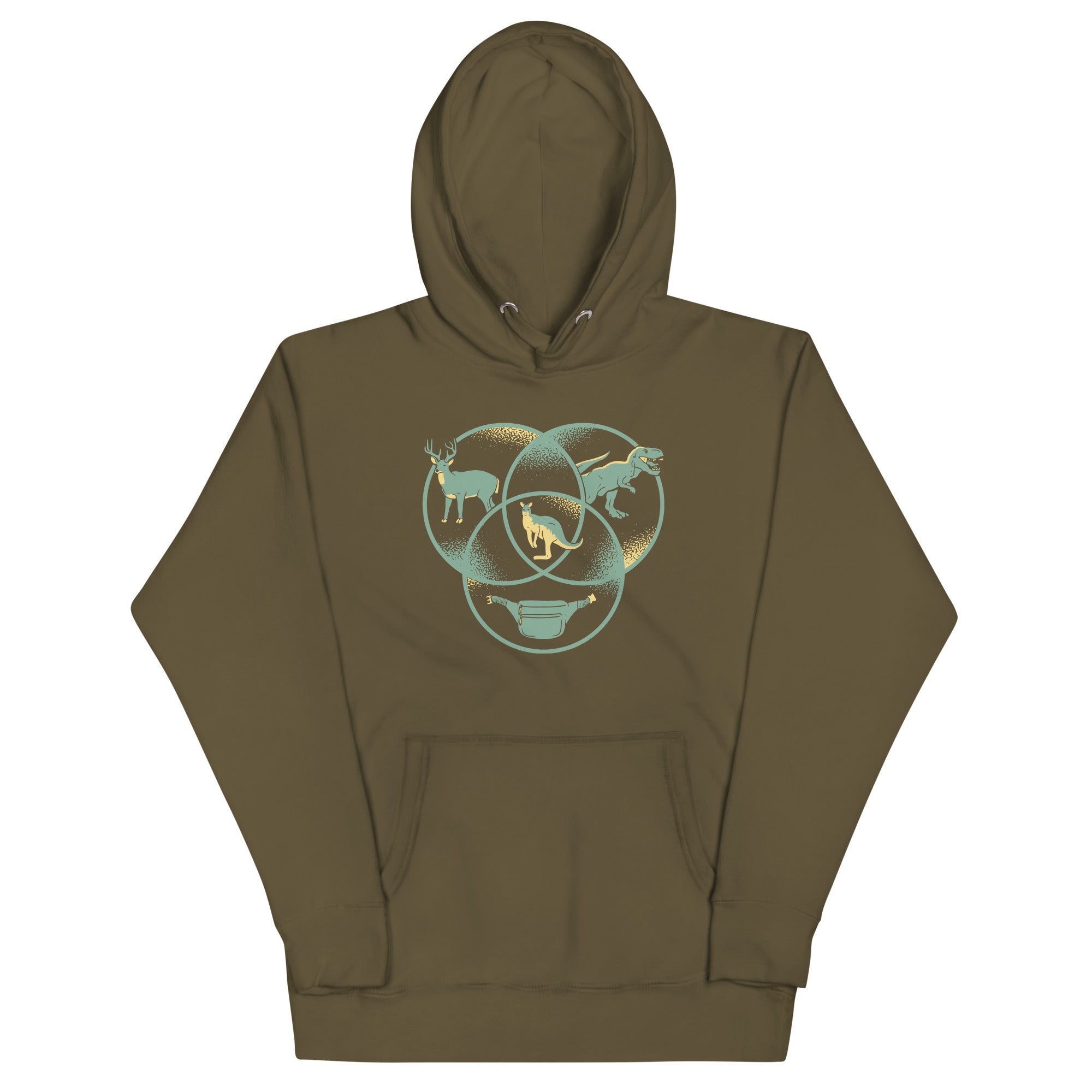 Kangaroo Venn Diagram - Adult & Kids T-Shirts, Sweatshirts & Hoodies apparel design preview 1