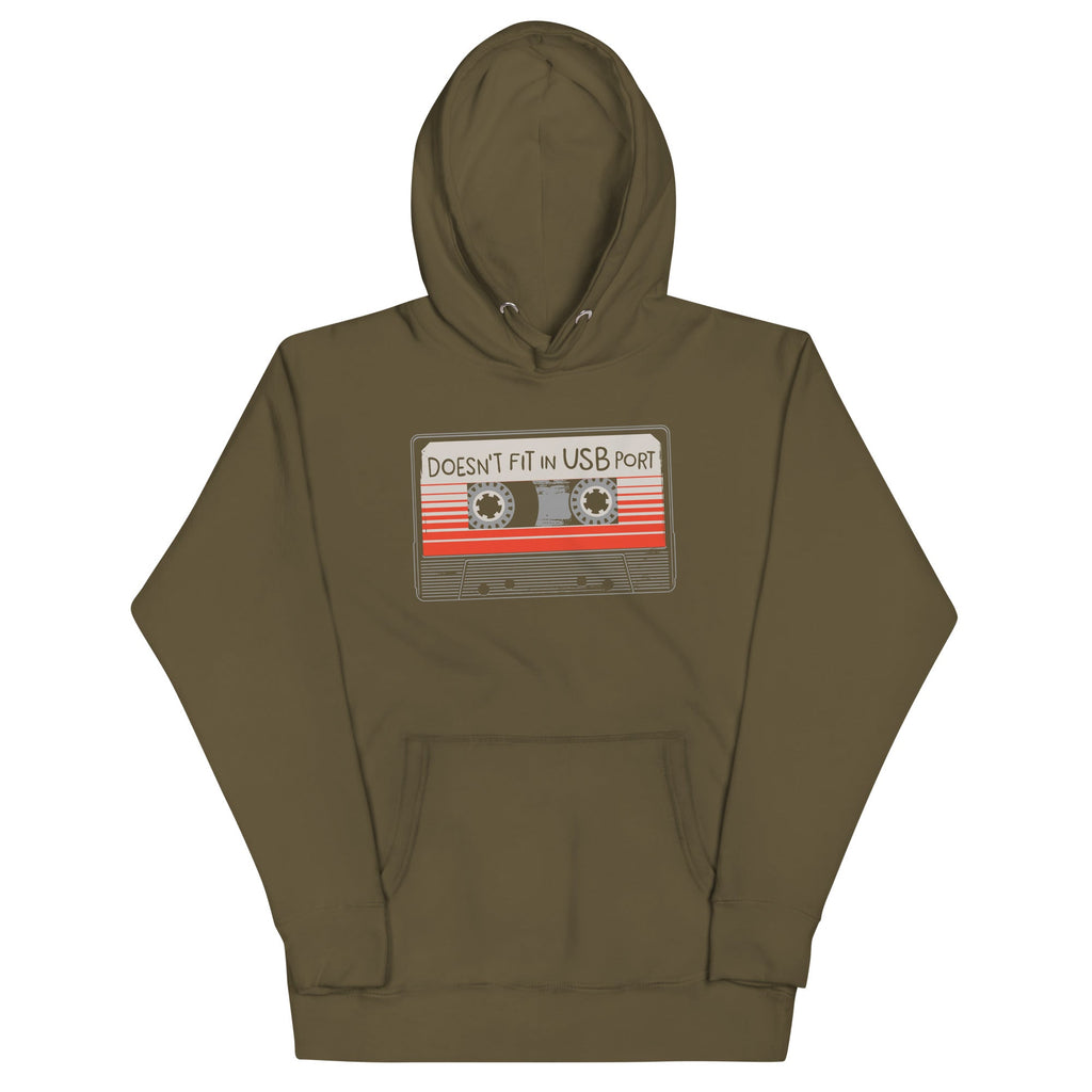 Doesn't Fit In USB Port - Adult & Kids T-Shirts, Sweatshirts & Hoodies apparel design preview 1